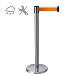 Имидж-стойка BarrierBelt® 581 Professional с оранжевой вытяжной лентой 2,5 метра