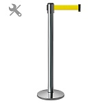 Имидж-стойка BarrierBelt® 81 Professional с желтой вытяжной лентой 2,5 метра