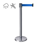 Имидж-стойка BarrierBelt® 581 Professional с синей вытяжной лентой 2,5 метра