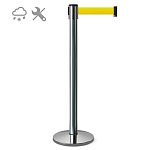 Имидж-стойка BarrierBelt® 51 Easy с желтой вытяжной лентой 2,5 метра