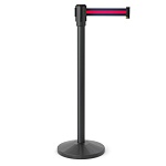 Имидж-стойка BarrierBelt® Lite 05 с красно-черной вытяжной лентой 2,5 метра