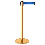 Имидж-стойка BarrierBelt® 02 с синей вытяжной лентой 2,5 метра