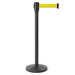 Имидж-стойка BarrierBelt® Lite 05 с желтой вытяжной лентой 2,5 метра