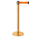 Имидж-стойка BarrierBelt® 02 с оранжевой вытяжной лентой 3 метра
