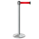 Имидж-стойка BarrierBelt® 03 с красной вытяжной лентой 3 метра