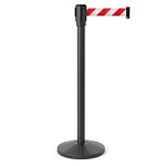 Имидж-стойка BarrierBelt® Lite 05 с красно-белой сигнальной лентой 4,5 метра