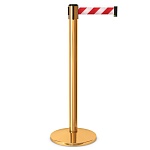 Имидж-стойка BarrierBelt® 02 с красно-белой лентой 3,65 метра