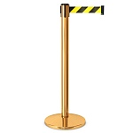 Имидж-стойка BarrierBelt® 02 с желто-черной сигнальной лентой 4,5 метра