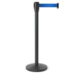 Имидж-стойка BarrierBelt® Lite 05 с синей выдвижной лентой 3,2 метра