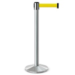 Имидж-стойка BarrierBelt® 03 с желтой лентой 3,65 метра
