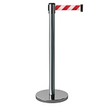 Имидж-стойка BarrierBelt® 01 с красно-белой лентой 4,5 метра
