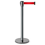 Имидж-стойка BarrierBelt® 07 с красной лентой 5 метров