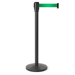 Имидж-стойка BarrierBelt® Lite 05 с зеленой вытяжной лентой 2,5 метра