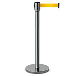 Имидж-стойка BarrierBelt® 07 с желтой лентой 4 метра