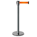 Имидж-стойка BarrierBelt® 07 с оранжевой лентой 5 метров