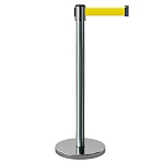 Имидж-стойка BarrierBelt® 01 с желтой лентой 3,65 метра