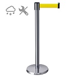 Имидж-стойка BarrierBelt® 581 Professional с желтой лентой 3,65 метра